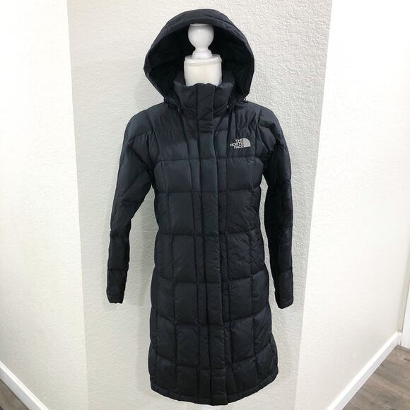 The North Face Metropolis Black Parka 600 Goose Down Fill Puffer Coat Jacket - Picture 3 of 13